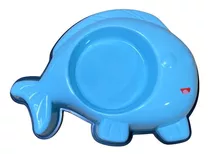 Plato Para Perro O Gato Comedero Bebedero Figura De Pescado Color Azul