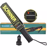 Scanner Seguridad Detector Metales Mano Paleta Luz Sonido 