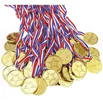 100 Medallas De Plástico Para Niños