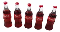 5 Botellas De Cocacola En Miniatura 3 Cms Alto