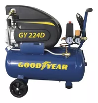 Compresor De Aire Eléctrico Portátil Goodyear Gy 224d Monofásico 24l 2hp 220v - 240v 50hz Azul