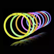 100 Pcs Pulseras Flúor Luminosas