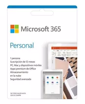 Microsoft Office 365 Personal Pack De 12 Meses Oficial