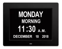 Reloj Digital Calendario (negro)