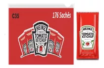 Ketchup Heinz Sachê Caixa C/192 Sachês - A Pronta Entrega 