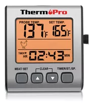 Termometro Digital Cocina Sonda Luz 0-300°c Thermopro Tp-16s