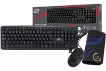 Kit Teclado E Mouse Basico Com Fio Usb Qualidade Newlink Oex