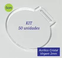 50 Medalhas Redonda 5cm Acrílico 2mm Para Personalizar