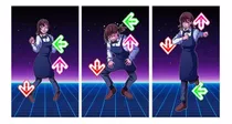 Sticker 3d Movimiento Anime Chainsaw Man Kobeni Dance Pochit