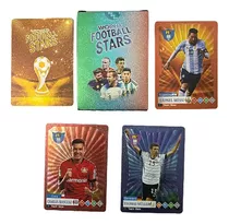 Kit 55 Cartas Estrellas Mundiales De Futbol Album Incluido 