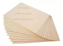 Kit 15 Placa A3 Quadrinho Quadro 30x42 Cm Chapa Mdf Cru 3mm