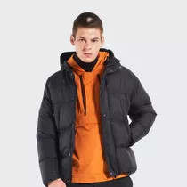 Campera Puffer De Hombre Importada Abrigada Con Capucha