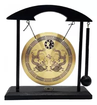 Gong Chino De Escritorio Fengshui Mini Mesa Gong Mazo Adjunt