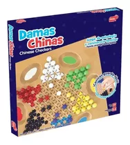 Damas Chinas Juego De Mesa Madera 60 Canicas Diako Jef