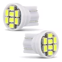 1 Par De Lampadas T10 8 Leds Smd Pingo W5w 1026 Automotiva