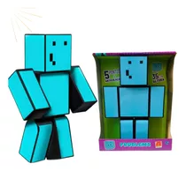 Boneco Minecraft Brinquedo Problems Azul Grande 35cm+brinde