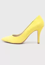 Tacones Nine West Cuero Color Amarillo Tacon 9 Cm Cod 308