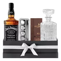 Box Jack Daniels Whisky + Decanter + Chocolate + Cubos Hielo