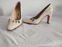 Zapatos J C Color Manteca - Novias - Madrinas