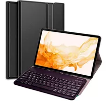 Capa Imã  Teclado Abnt2 Sem Fio Para Galaxy Tab S8 X700 X706