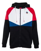 Poleron Colo Colo Urbano Zipper Negro Blanco Rojo