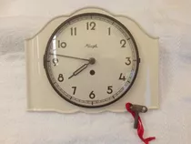 Antiguo (1950) Reloj De Cocina En Cerámica Kienzle Funciona