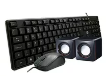 Teclado + Mouse +caixa De Som Brazilpc Original Kit Completo