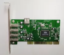 Placa Adaptora Pci Saída Usb 2.0 Com 4+1 Portas