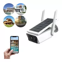 Câmera Ip Wifi Segurança Ip66 Energia Solar Full Hd Externa