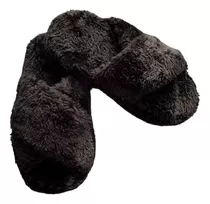 Pantuflas Peludas Peluche Mujer Acolchadas Altas