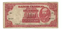 Billete De Chile 100 Pesos - 7 De Junio De 1933 - Muy Escaso