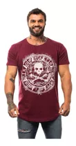 Camiseta Longline Punisher Justiceiro Academia Old Skull
