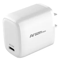 Cargador Pared iPhone 20w Argom, Usb C, Carga Rapida *itech