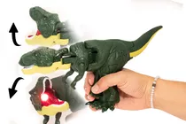 Dinosaurio Zazaza Cabeza Giratoria  Con Luces Y Sonido 