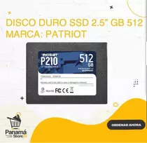 Disco Duro Ssd 2.5 Gb 512 Marca: Patriot