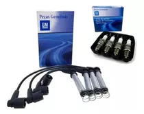 Kit Cables + 4 Bujias 100% Chevrolet Gm Onix Prisma