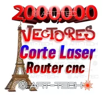 2,000,000 Vectores Corte Laser, Fibra Optica, Router Cnc