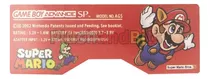 Sticker Para Game Boy Advance Gba Sp Diseño Super Mario Bros