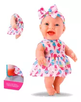 Boneca Pequena Amiga Bambola  Brinquedos Vinil Linda Vestido