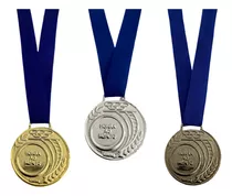 Kit 5 Medalhas Ouro Prata Bronze Honra Mérito Olímpico 3cm