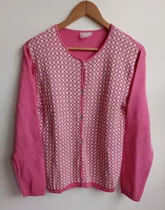 Sweater Pour Toi Talle M Vintage Rosa Cuadros Sueter 