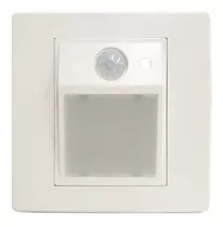 Lampara Pared Led Embutir Sensor Fotocélula Escalera Pasillo Color Blanco