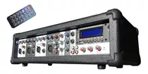 Consola Potenciada Usb Bt 2000w 4 Canales Mixer Amplificador