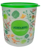 Tupperware Refri Line Redondo Verduras Floral 3,3 Litros