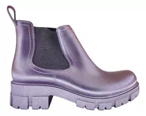 Bota De Lluvia Mujer Mika Botita Dama Mujer Plataforma 479 D