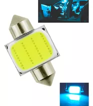 Lâmpada Led Torpedo Teto Placa Luvas Cob Azul Cristal 31mm