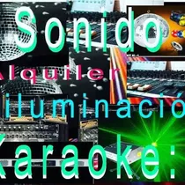 Alquiler De Sonido Iluminación Parlantes Maquina Humo Luces