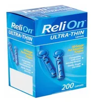 Lancetas Relion Caja De 200 Unidades