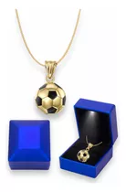 Collar Balon De Futbol Soccer + Estuche De Lujo