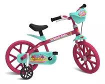 Bicicleta Infantil Aro 14 Menina Sweet Game Bandeirante Rosa